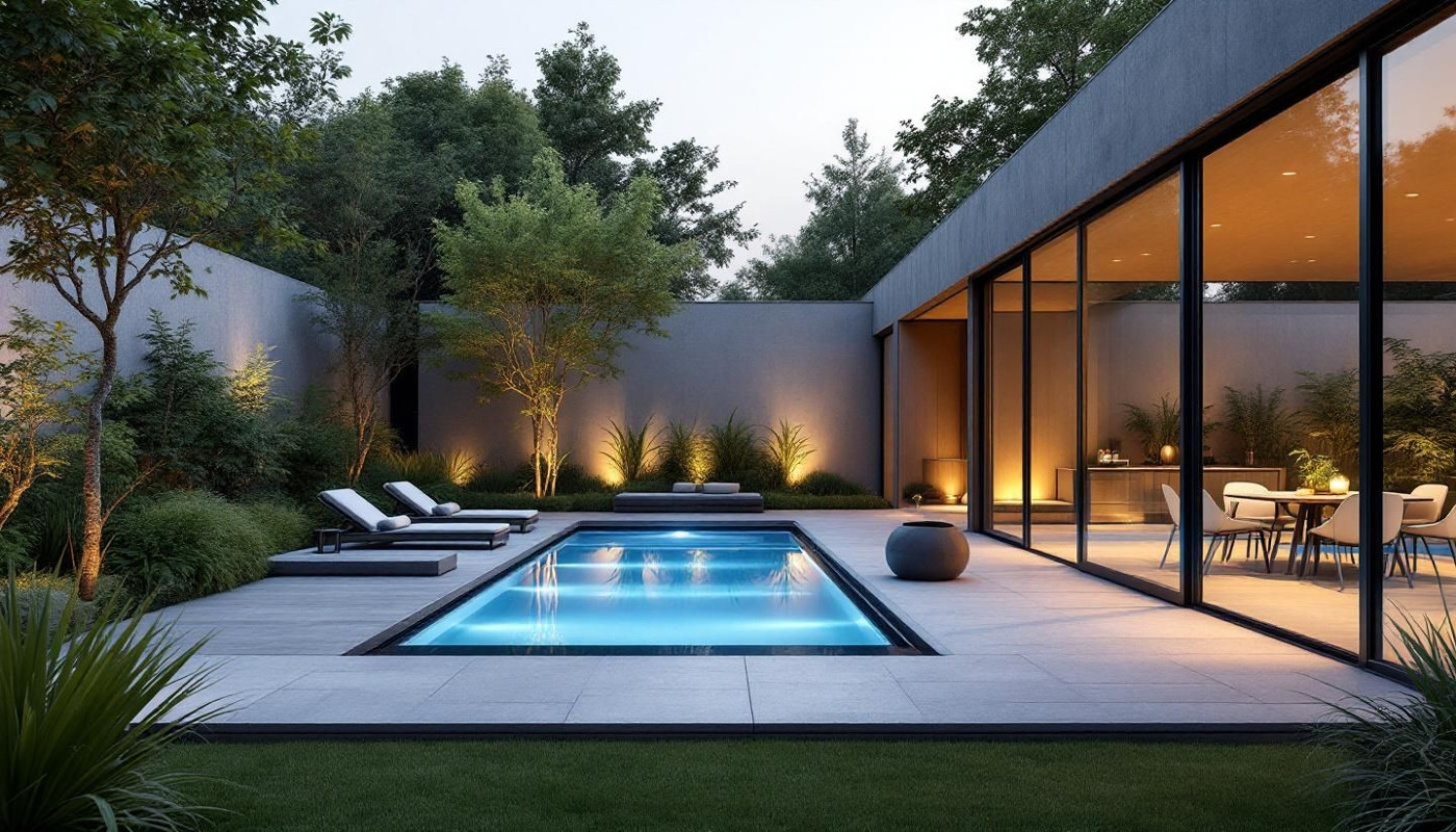 Maximiser l'espace et le style : astuces pour petits jardins avec piscine