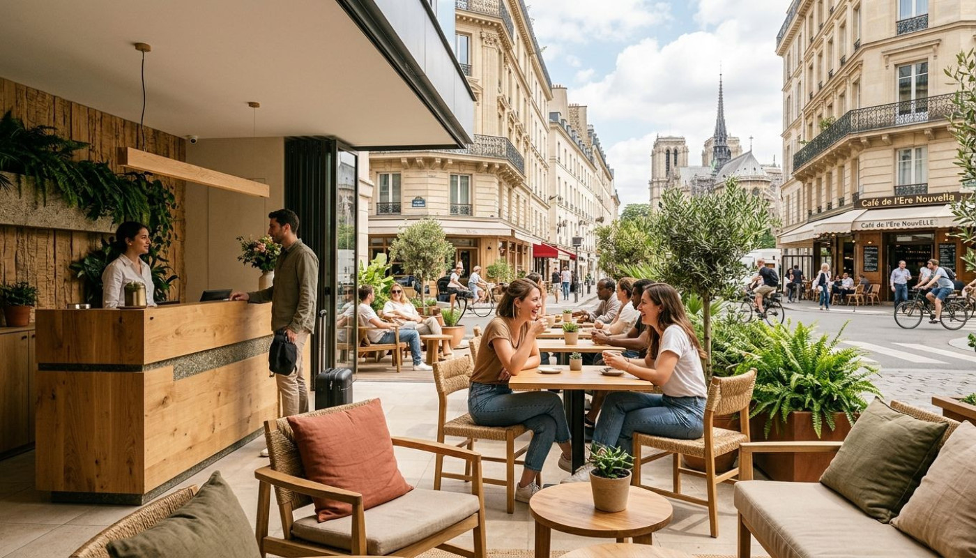 Paris investit dans le mobilier hotel responsable, signe d’une nouvelle ère urbaine
